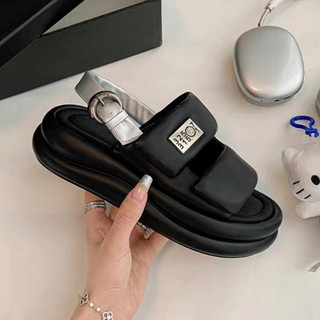 Sandal nữ đế cao da mềm bản hot trend W2W full hộp - Giày quai hậu nữ sang chảnh chống nước
