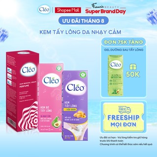 Kem Tẩy Lông Cho Da Nhạy Cảm Cleo Chuyên Biệt Từng Vùng Da Avocado Hair Removal Cream Sensitive Skin