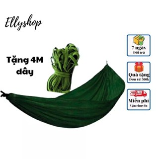 Võng dù 2 lớp/KÈM 4M DÂY DÙ LOẠI 1/ Kích thước 1M4x2M4