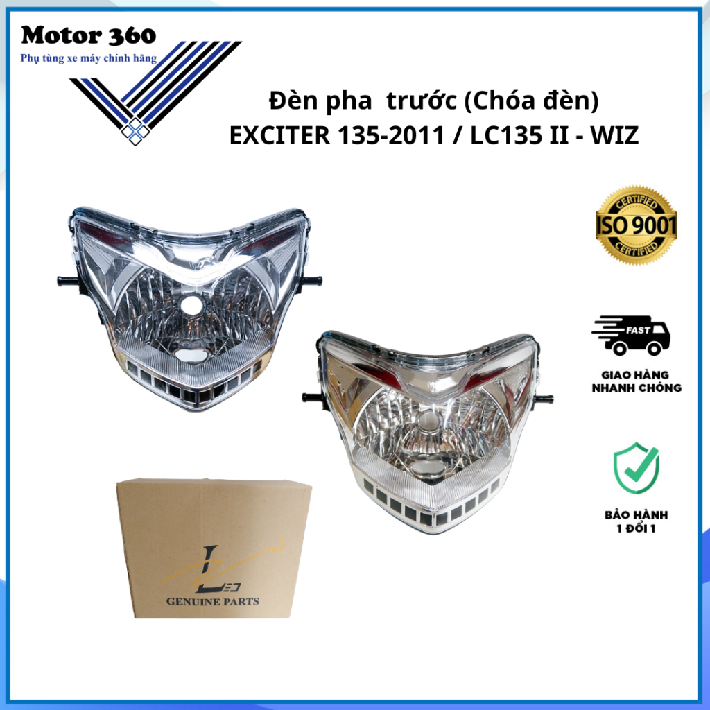 MOTOR360 - Đèn pha Exciter 135-2011 LED chính hãng Wiz