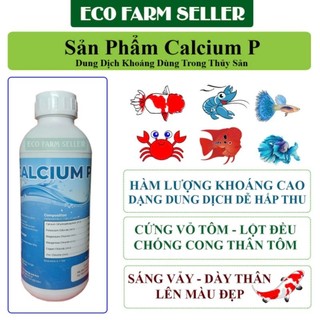 Khoáng Ăn Calcium P ( Calciphos) Bổ Sung Khoáng Thiết Yếu Cho Cá Cảnh - Làm Sáng Đẹp Màu Cá Cảnh [ Chai 1L ]