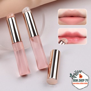 Cọ Tán Son Môi Đầu Silicon Mềm Đàn Hồi Chống Lem, Dụng Cụ Dặm Son Môi Silicon Ombre Sơn Móng Tay