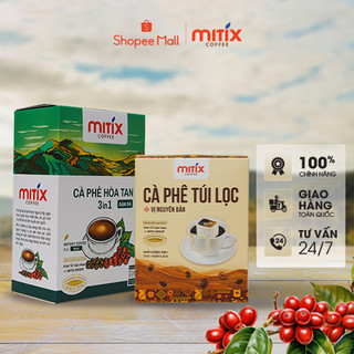 Combo "Dịu Dàng Sắc Hương", Cà phê túi lọc 72g và Cà phê hòa tan 3in1 vị đậm