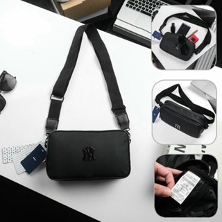  Túi Đeo Chéo MLB NY Unisex Chất Liệu Chống Thấm Nước Logo Kim Loại Túi MLB Nam Nữ Phong Cách Hàn Quốc 