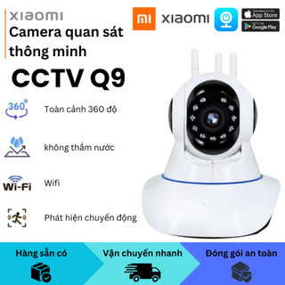 (XM) Camera giám sát CCTV thông minh Wifi Q9 , Hỗ trợ tầm nhìn ban đêm góc rộng 360 HD 1080P