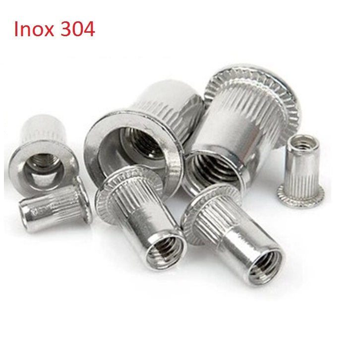 Đai ốc rút inox 304, tán rút inox 304 M6