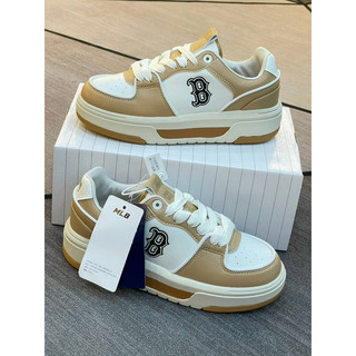 Giày sneaker nam nữ M.L.B Li.ner vàng nâu đế cao