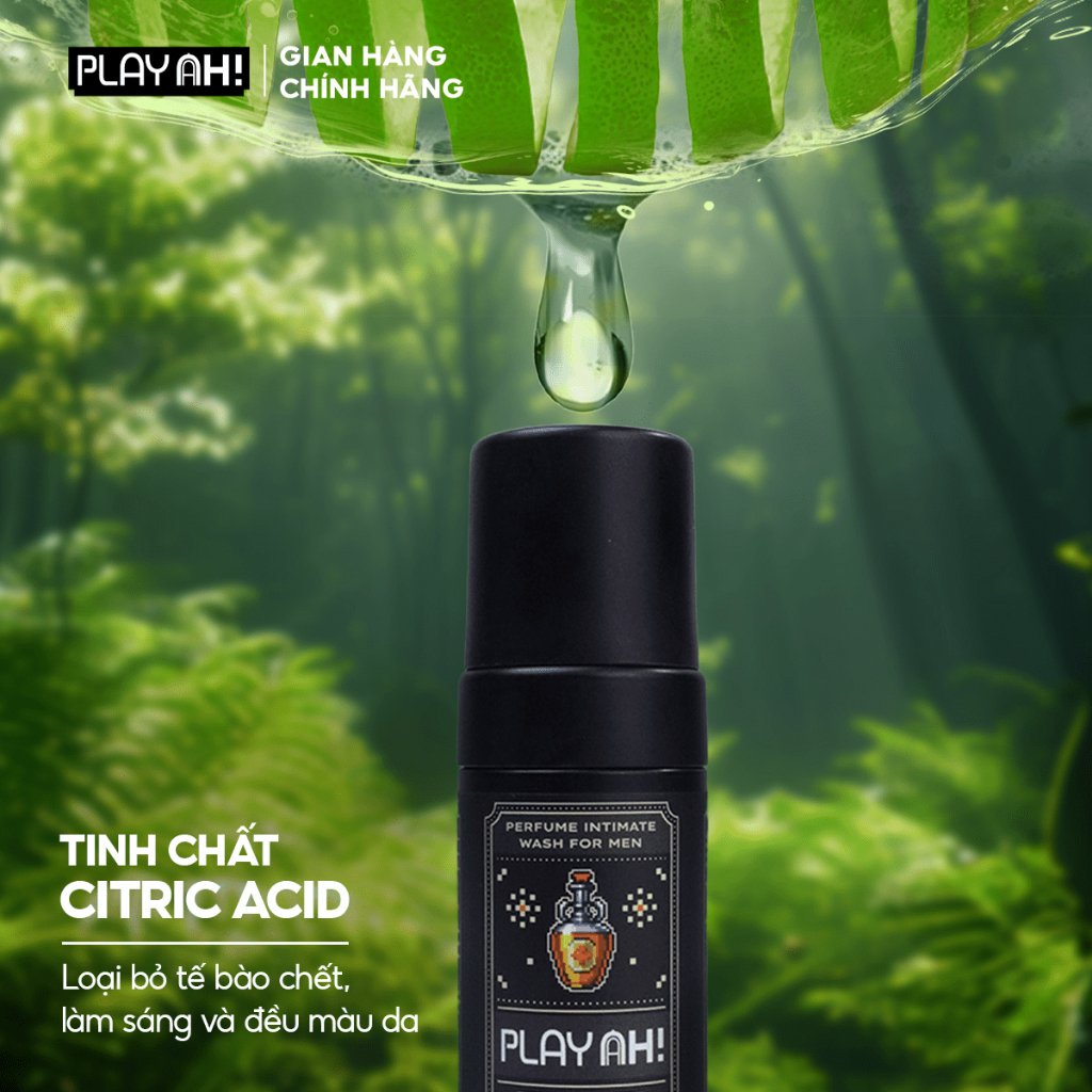 Bọt Dung Dịch Vệ Sinh Nam PlayAh hương nước hoa Franklin/Mint Whisper tạo bọt 100ml