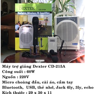 Máy Trợ Giảng DEXTER, SHUKE SK-290 và máy dạy S8 Có Hỗ Trợ Bluetooth - Loa trợ giảng không dây