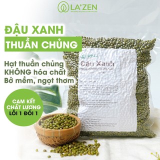Hạt đậu xanh / đỗ xanh quê nguyên vỏ thuần chủng làm giá đỗ và sữa hạt La'zen