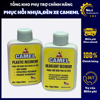 Phục hồi nhựa đen nhám xe máy, ô tô-Đánh bóng đèn xe CAMEL