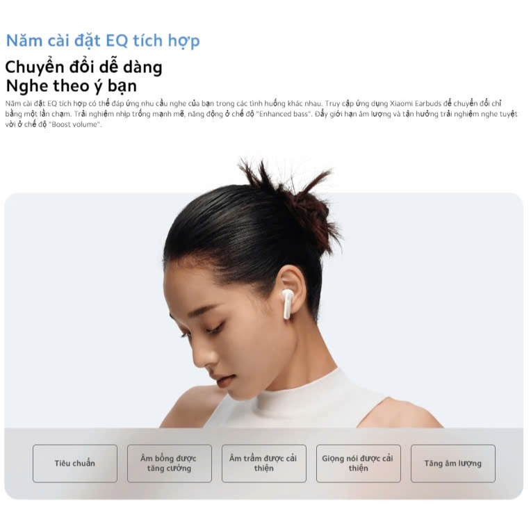 Tai nghe Bluetooth True Wireless Xiaomi Redmi Buds 6 Active - Bảo hành 12 tháng Chính Hãng | BigBuy360 - bigbuy360.vn