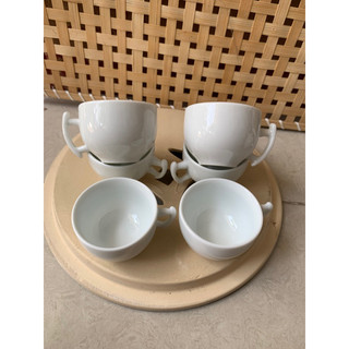 sét 6 tách trà cành sứ trắng