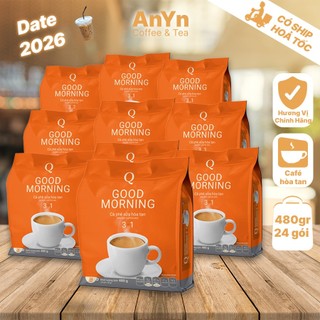 Combo 10 bịch Cafe Trần Quang cà phê sữa Goodmorning