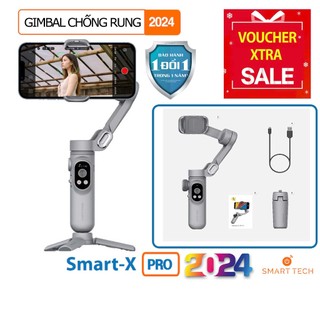 [Bảo Hành 1 năm] [Giảm 100K/ Giới hạn 100sl] Gimbal SMART X PRO-Tích hợp sạc không dây, Pin 3200 mAh [Giao trong ngày]