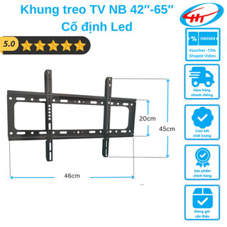 [HT65] Khung treo TV NB 42″-65″ Cố định Led - Hàng chính hãng