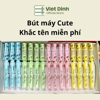 [Combo] 10 chiếc, 5 chiếc bút máy ngòi mài dễ viết, hình Cute nhiều màu sắc đáng yêu, khắc tên miễn phí