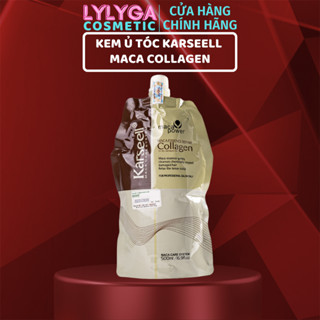 Kem ủ tóc Karseell Maca Power Collagen 500ml phục hồi hư tổn Hấp ủ tóc thẳng mượt bổ xung collagen LOẠI 1 CÓ TEM UT09
