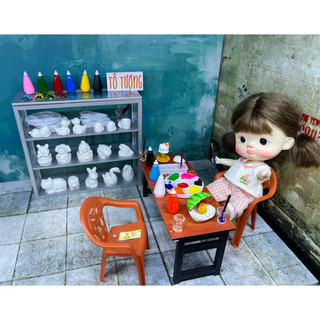 mô hình tủ kính mica 1/12