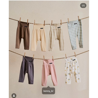  Quần legging Konny cạp cao che bụng chất tencel modal co giãn cho bé trai bé gái hàng xuất Hàn 