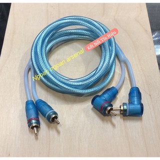 Dây av Audio đầu av hoa sen rca thẳng av cong. Dây cáp Av 4 đầu bông sen- dây RCA