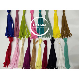 [25cm-CHỌN MÀU] COMBO Khoá giọt lệ (hạt dưa) 25cm KCC  mềm, trơn