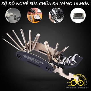 Bộ dụng cụ sửa chữa đa năng xe đạp 16 món