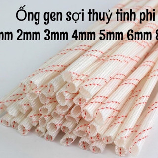 Gen cách điện sợi thủy tinh amiang chịu nhiệt các phi 1mm 2mm 3mm 4mm 5mm 6mm 8mm - sợi