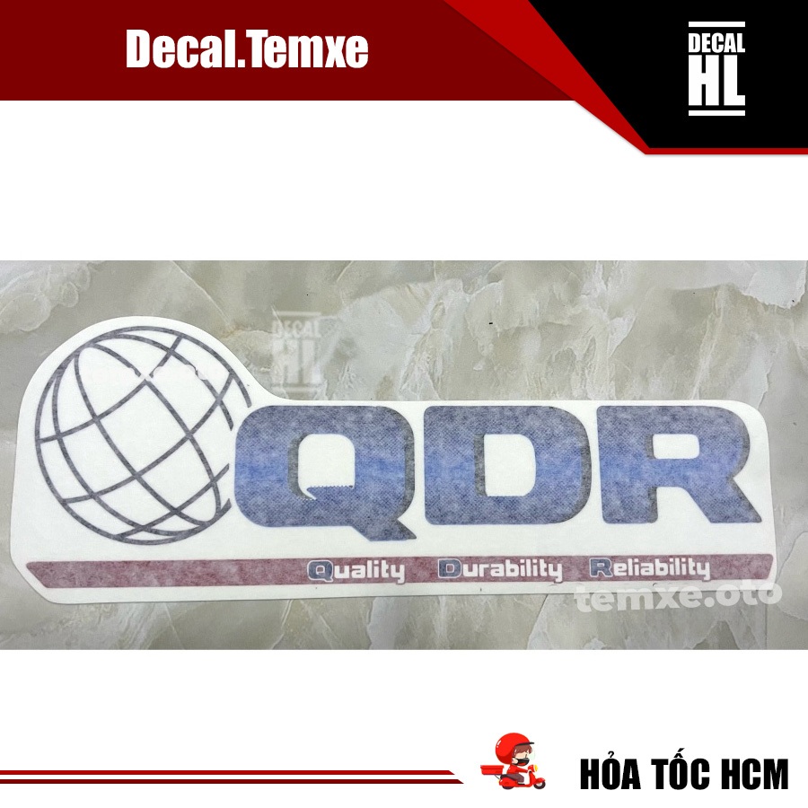 Tem xe tải QDR dán đầu xe Hino. Tem dán đầu xe tải Hino