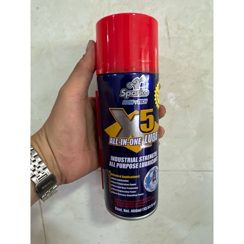 Xịt gỉ sét và bôi trơn X5 Sparko 400ml(tăng giá)