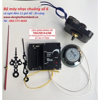 Bộ máy nhạc chuông đồng hồ treo tường số 6