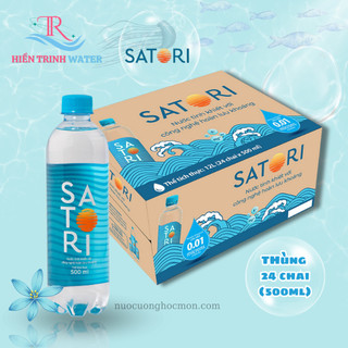 Nước Uống Satori Tinh Khiết Hoàn Lưu Khoáng Chai 500ml (Thùng 24 chai)