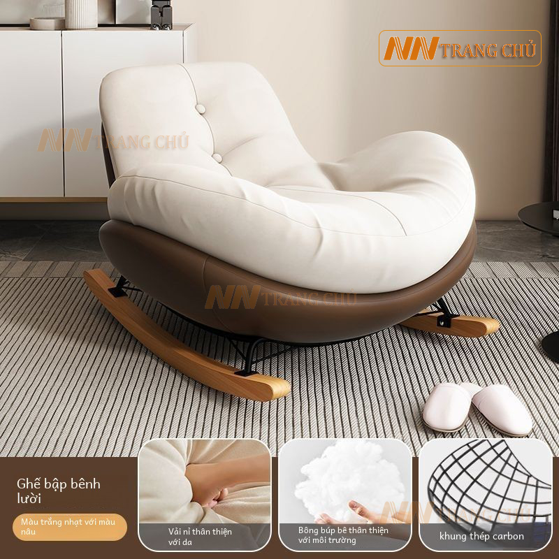 (Hàng xưởng bán buôn) Ghế Bập Bênh Nghỉ Ngơi Thư Giãn Hình Quả Trứng PENGUIN Có Kèm Đôn | BigBuy360 - bigbuy360.vn