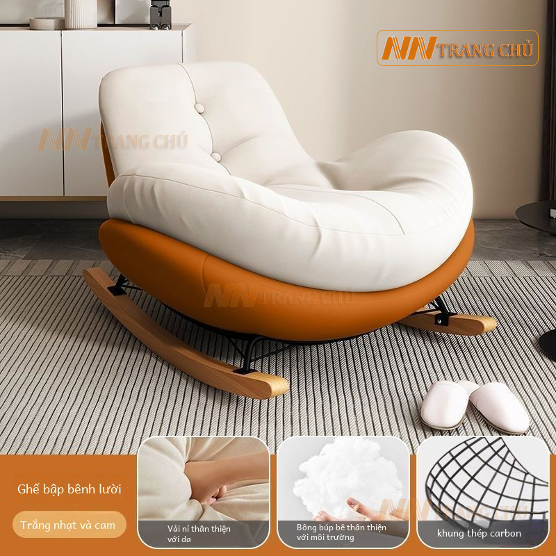 (Hàng xưởng bán buôn) Ghế Bập Bênh Nghỉ Ngơi Thư Giãn Hình Quả Trứng PENGUIN Có Kèm Đôn | BigBuy360 - bigbuy360.vn