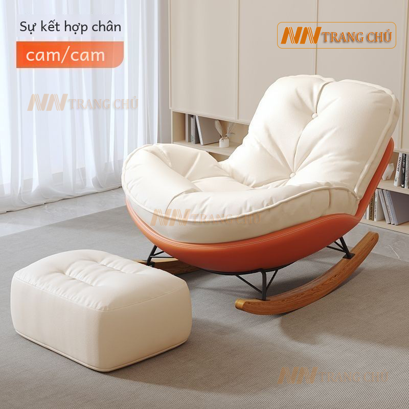 (Hàng xưởng bán buôn) Ghế Bập Bênh Nghỉ Ngơi Thư Giãn Hình Quả Trứng PENGUIN Có Kèm Đôn | BigBuy360 - bigbuy360.vn