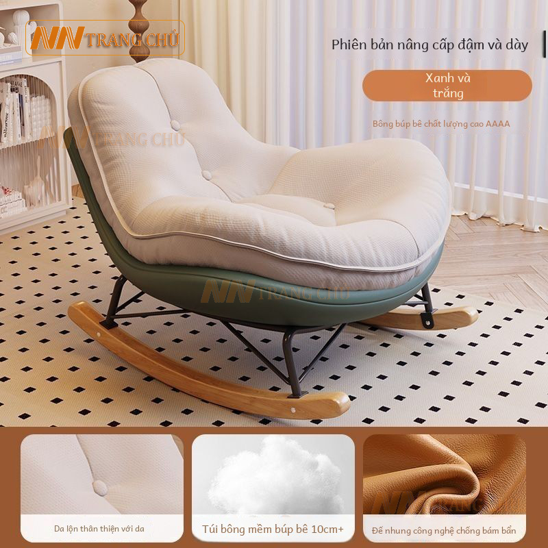 (Hàng xưởng bán buôn) Ghế Bập Bênh Nghỉ Ngơi Thư Giãn Hình Quả Trứng PENGUIN Có Kèm Đôn | BigBuy360 - bigbuy360.vn