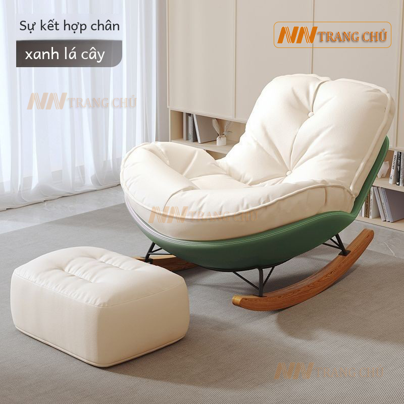 (Hàng xưởng bán buôn) Ghế Bập Bênh Nghỉ Ngơi Thư Giãn Hình Quả Trứng PENGUIN Có Kèm Đôn | BigBuy360 - bigbuy360.vn