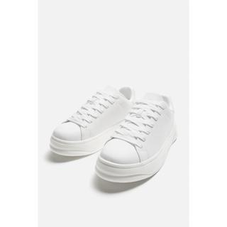 Giày thể thao nam đế chunky Zara màu trắng