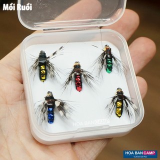Combo 5 Mồi Ruồi, Muỗi Câu Mương Thiểu, Rô Phi, Cá Suối...