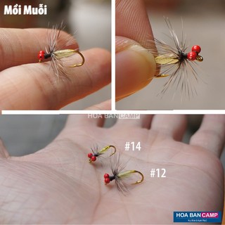 Combo 5 Mồi Ruồi, Muỗi Câu Mương Thiểu, Rô Phi, Cá Suối...