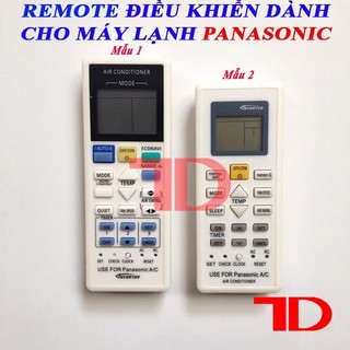 Điều khiển máy lạnh, điều khiển dành cho máy lạnh Panasonic inverter tiết kiệm điện đời mới