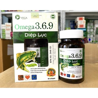 Dầu Cá Omega 3 6.9 Diệp lục Bổ Não, Tăng Cường Thị Lực, Giảm Nguy Cơ Mắc Bệnh Tim Mạch