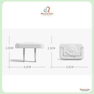 Nút bịt ổ điện 2 chấu chống giật, chống cháy bảo vệ cho bé an toàn - Monnie Kids
