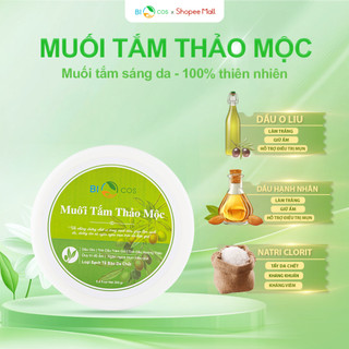 Muối Tắm Thảo Mộc BIOCOS - Sạch Mụn Lưng, Nang Lông Kết Hợp Tẩy Tế Bào Da Chết Body 200g