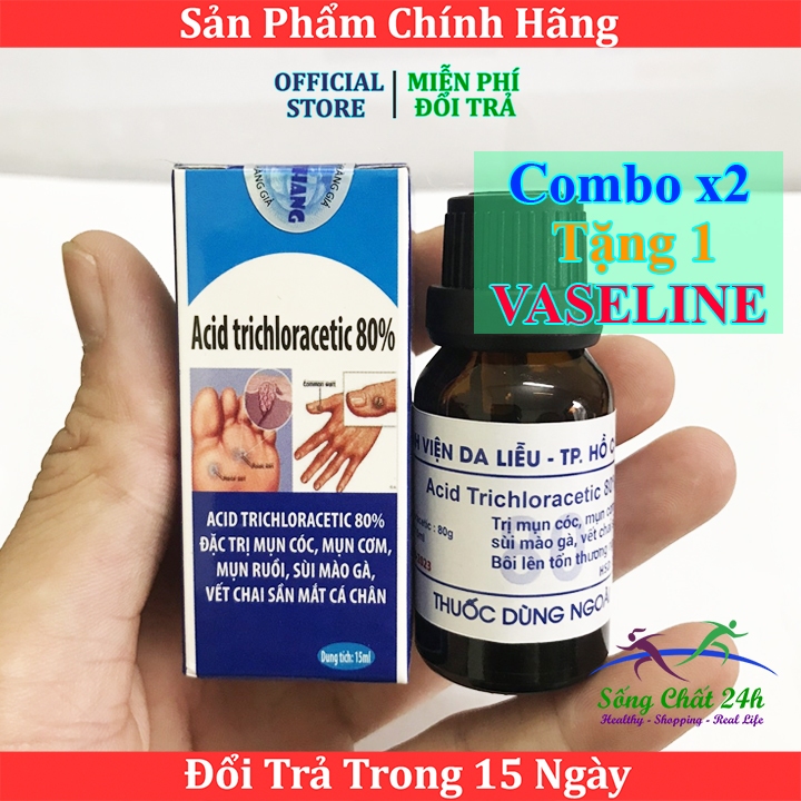 LỌ CHẤM MỤN CÓC, MỤN CƠM, VẾT CHAI SẦN MẮT CÁ CHÂN VIỆN DA LIỄU HCM
