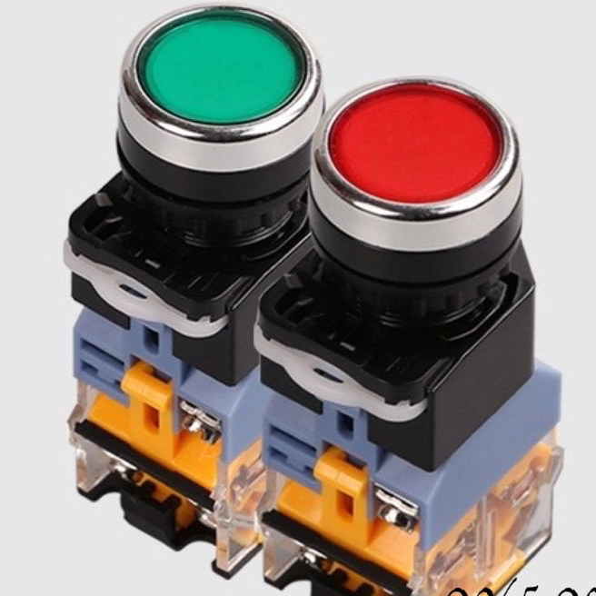 NÚT NHẤN NHẢ CÓ ĐÈN, KHÔNG ĐÈN PHI 22  24v. 220v | HIẾU NHUNG