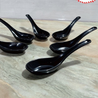 Thìa phíp melamine chịu nhiệt, thìa ăn súp, thìa súp ăn phở, ăn chè sang trọng nhựa việt nhật 2856