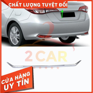 Ốp tay mở cốp, ốp viền cốp xe vios 2019- 2020 - 2021 - 2022-2023-2024 - inox cao cấp