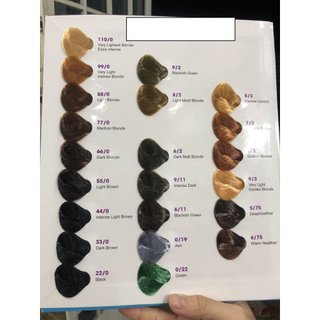 Màu nhuộm tóc PGP không có Oxy