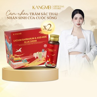Combo 4 hộp nước câu kỷ tử và gelatin cao da lừa Kangmei, hỗ trợ ngủ ngon, cải thiện nội tiết tố